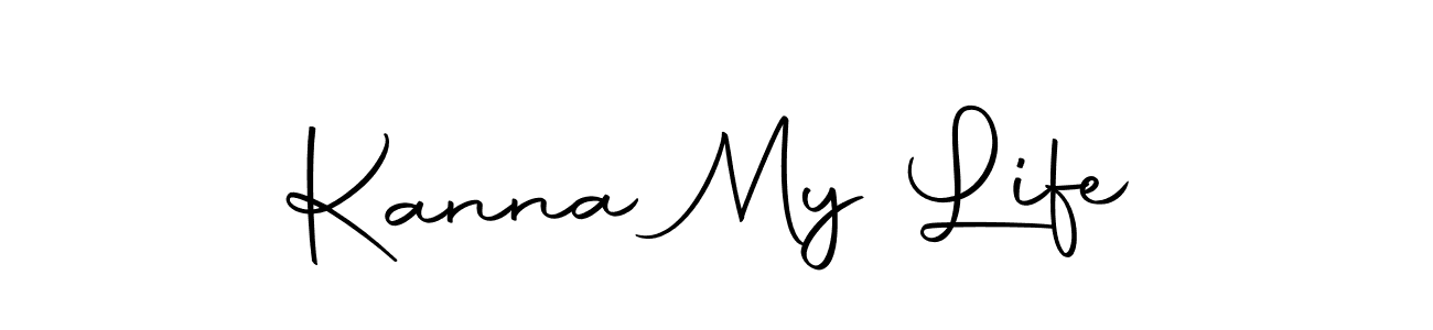 if you are searching for the best signature style for your name Kanna My Life. so please give up your signature search. here we have designed multiple signature styles  using Autography-DOLnW. Kanna My Life signature style 10 images and pictures png