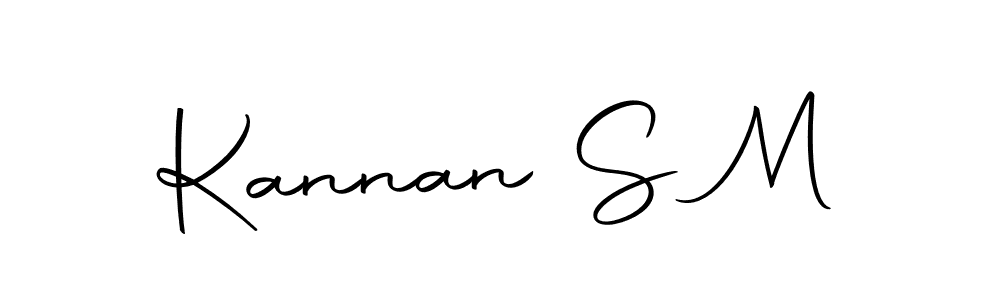 Design your own signature with our free online signature maker. With this signature software, you can create a handwritten (Autography-DOLnW) signature for name Kannan S M. Kannan S M signature style 10 images and pictures png