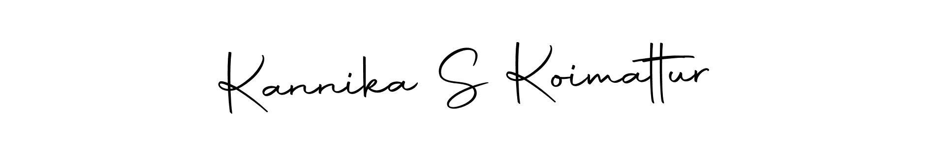 Make a beautiful signature design for name Kannika S Koimattur. With this signature (Autography-DOLnW) style, you can create a handwritten signature for free. Kannika S Koimattur signature style 10 images and pictures png