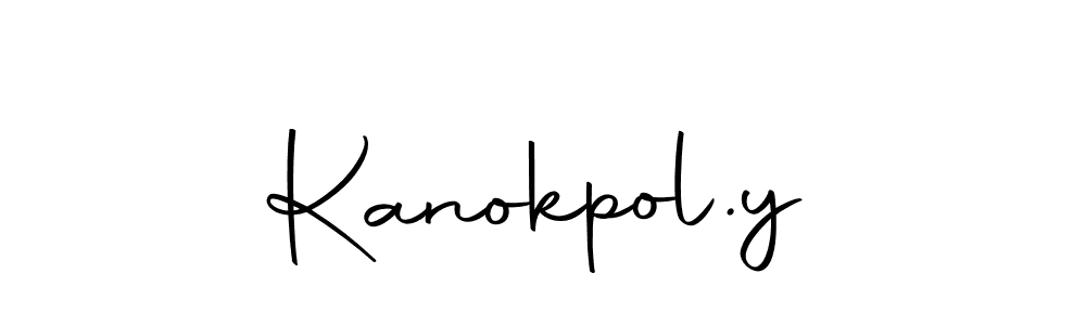 Make a beautiful signature design for name Kanokpol.y. With this signature (Autography-DOLnW) style, you can create a handwritten signature for free. Kanokpol.y signature style 10 images and pictures png