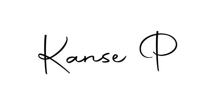 The best way (Autography-DOLnW) to make a short signature is to pick only two or three words in your name. The name Kanse P include a total of six letters. For converting this name. Kanse P signature style 10 images and pictures png