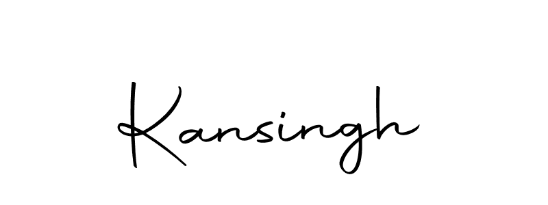 How to make Kansingh name signature. Use Autography-DOLnW style for creating short signs online. This is the latest handwritten sign. Kansingh signature style 10 images and pictures png