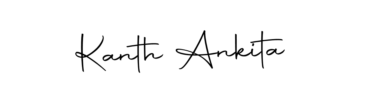 Here are the top 10 professional signature styles for the name Kanth Ankita. These are the best autograph styles you can use for your name. Kanth Ankita signature style 10 images and pictures png