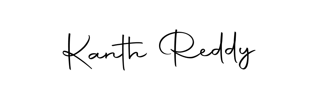 Use a signature maker to create a handwritten signature online. With this signature software, you can design (Autography-DOLnW) your own signature for name Kanth Reddy. Kanth Reddy signature style 10 images and pictures png