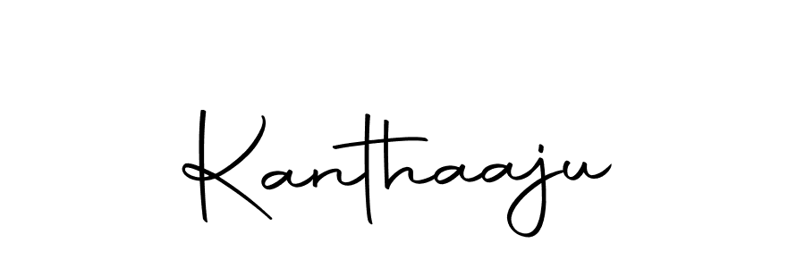 Use a signature maker to create a handwritten signature online. With this signature software, you can design (Autography-DOLnW) your own signature for name Kanthaaju. Kanthaaju signature style 10 images and pictures png