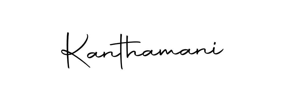 Use a signature maker to create a handwritten signature online. With this signature software, you can design (Autography-DOLnW) your own signature for name Kanthamani. Kanthamani signature style 10 images and pictures png