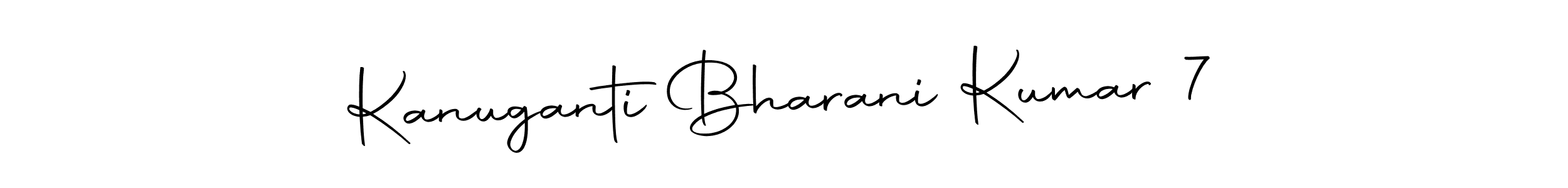 Design your own signature with our free online signature maker. With this signature software, you can create a handwritten (Autography-DOLnW) signature for name Kanuganti Bharani Kumar 7. Kanuganti Bharani Kumar 7 signature style 10 images and pictures png