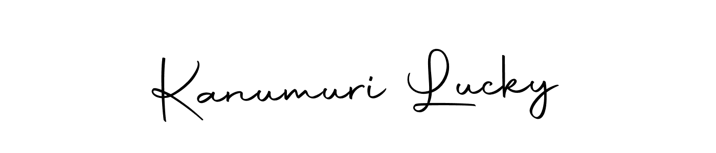 Make a beautiful signature design for name Kanumuri Lucky. Use this online signature maker to create a handwritten signature for free. Kanumuri Lucky signature style 10 images and pictures png