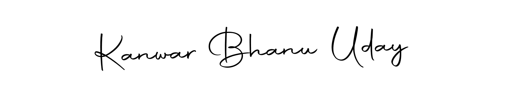 Create a beautiful signature design for name Kanwar Bhanu Uday. With this signature (Autography-DOLnW) fonts, you can make a handwritten signature for free. Kanwar Bhanu Uday signature style 10 images and pictures png