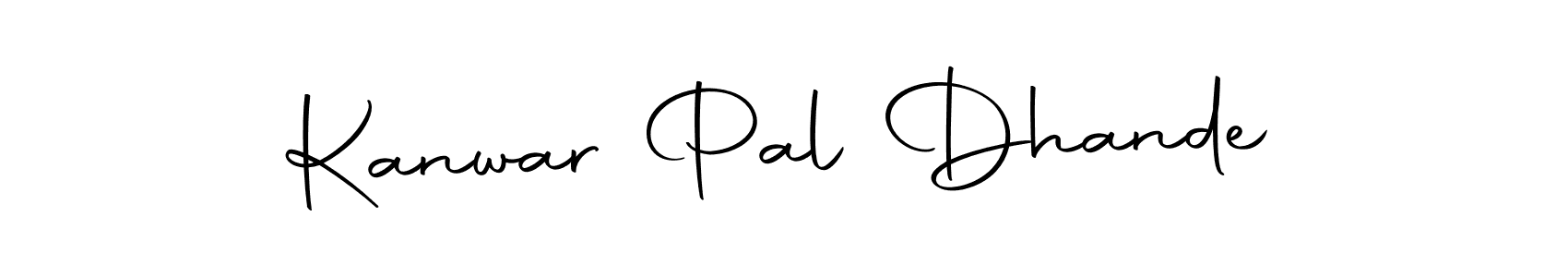 Make a beautiful signature design for name Kanwar Pal Dhande. Use this online signature maker to create a handwritten signature for free. Kanwar Pal Dhande signature style 10 images and pictures png