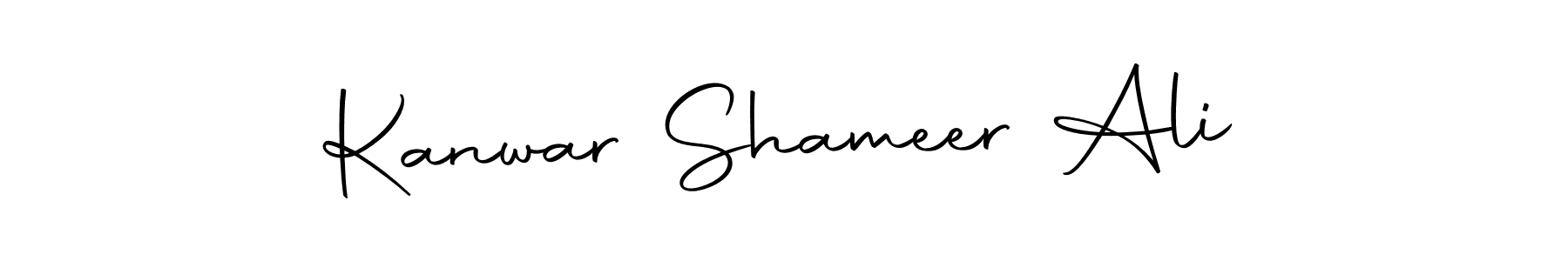 Make a beautiful signature design for name Kanwar Shameer Ali. With this signature (Autography-DOLnW) style, you can create a handwritten signature for free. Kanwar Shameer Ali signature style 10 images and pictures png