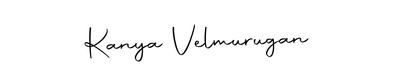 How to make Kanya Velmurugan signature? Autography-DOLnW is a professional autograph style. Create handwritten signature for Kanya Velmurugan name. Kanya Velmurugan signature style 10 images and pictures png