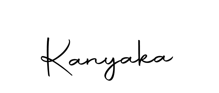 Design your own signature with our free online signature maker. With this signature software, you can create a handwritten (Autography-DOLnW) signature for name Kanyaka. Kanyaka signature style 10 images and pictures png