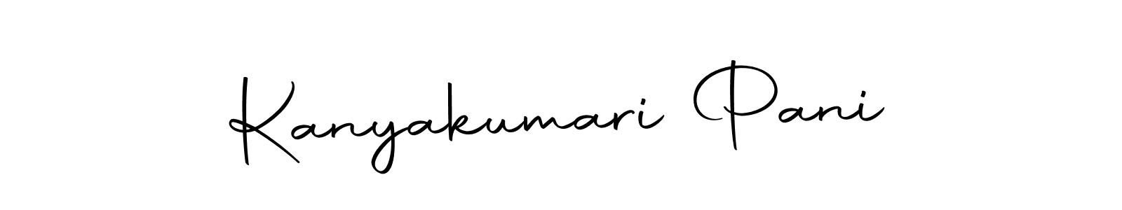 You should practise on your own different ways (Autography-DOLnW) to write your name (Kanyakumari Pani) in signature. don't let someone else do it for you. Kanyakumari Pani signature style 10 images and pictures png