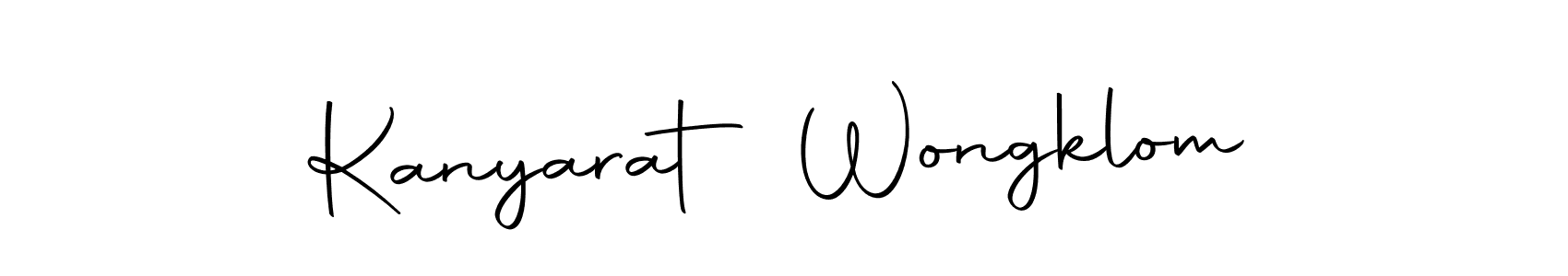 Use a signature maker to create a handwritten signature online. With this signature software, you can design (Autography-DOLnW) your own signature for name Kanyarat Wongklom. Kanyarat Wongklom signature style 10 images and pictures png