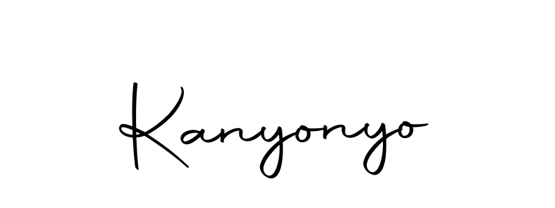 How to make Kanyonyo signature? Autography-DOLnW is a professional autograph style. Create handwritten signature for Kanyonyo name. Kanyonyo signature style 10 images and pictures png