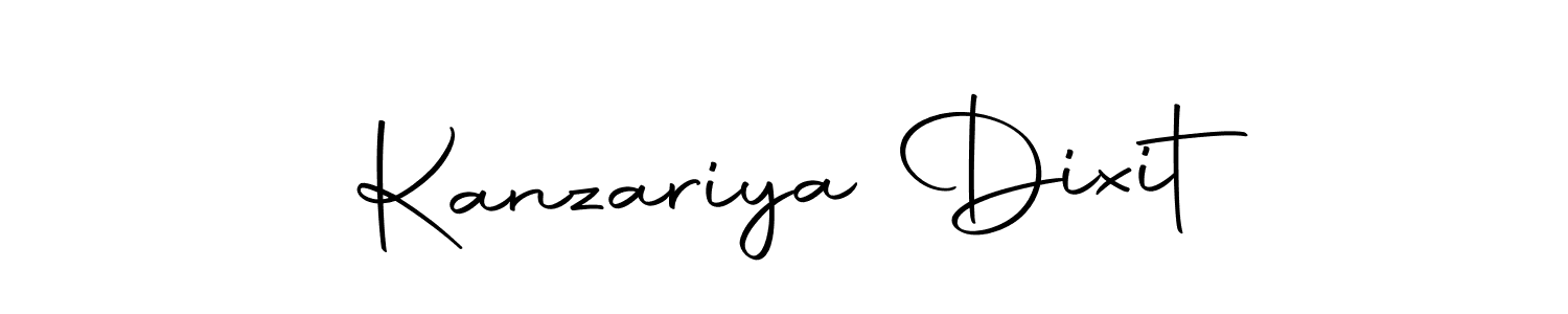 Design your own signature with our free online signature maker. With this signature software, you can create a handwritten (Autography-DOLnW) signature for name Kanzariya Dixit. Kanzariya Dixit signature style 10 images and pictures png