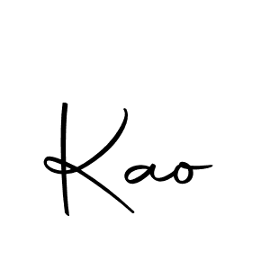 Use a signature maker to create a handwritten signature online. With this signature software, you can design (Autography-DOLnW) your own signature for name Kao. Kao signature style 10 images and pictures png