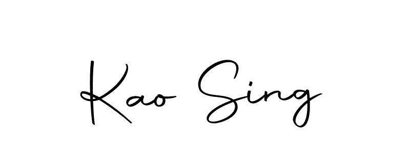 if you are searching for the best signature style for your name Kao Sing. so please give up your signature search. here we have designed multiple signature styles  using Autography-DOLnW. Kao Sing signature style 10 images and pictures png