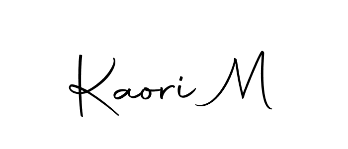 Design your own signature with our free online signature maker. With this signature software, you can create a handwritten (Autography-DOLnW) signature for name Kaori M. Kaori M signature style 10 images and pictures png