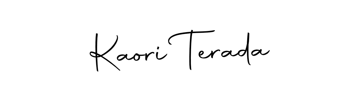 Create a beautiful signature design for name Kaori Terada. With this signature (Autography-DOLnW) fonts, you can make a handwritten signature for free. Kaori Terada signature style 10 images and pictures png