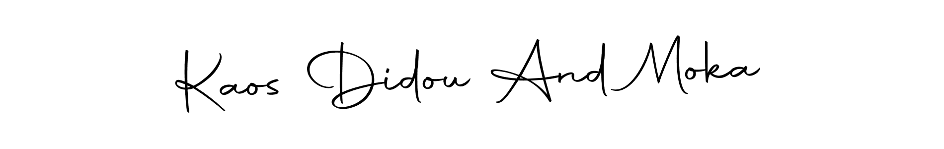 Make a beautiful signature design for name Kaos Didou And Moka. Use this online signature maker to create a handwritten signature for free. Kaos Didou And Moka signature style 10 images and pictures png