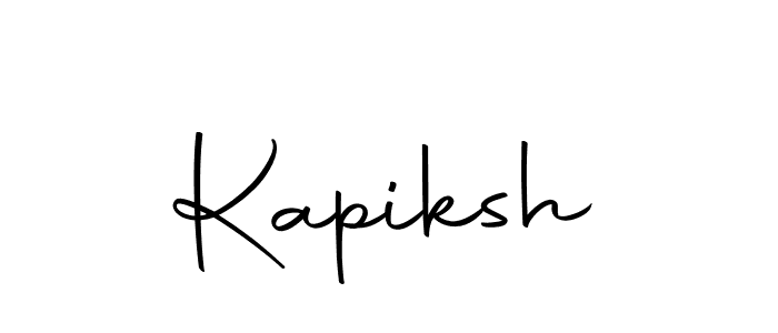 Similarly Autography-DOLnW is the best handwritten signature design. Signature creator online .You can use it as an online autograph creator for name Kapiksh. Kapiksh signature style 10 images and pictures png