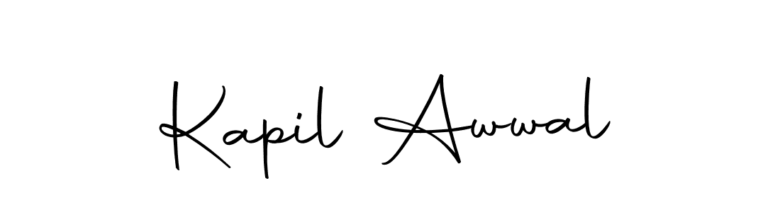 Make a beautiful signature design for name Kapil Awwal. Use this online signature maker to create a handwritten signature for free. Kapil Awwal signature style 10 images and pictures png