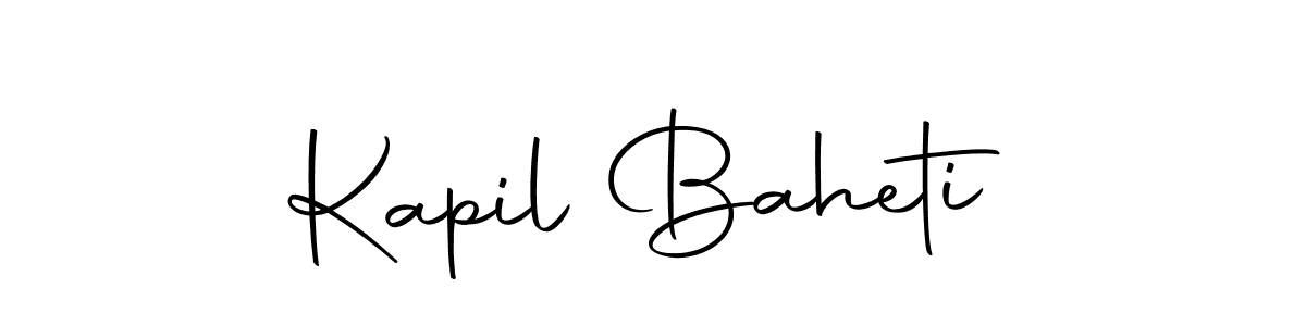 Design your own signature with our free online signature maker. With this signature software, you can create a handwritten (Autography-DOLnW) signature for name Kapil Baheti. Kapil Baheti signature style 10 images and pictures png