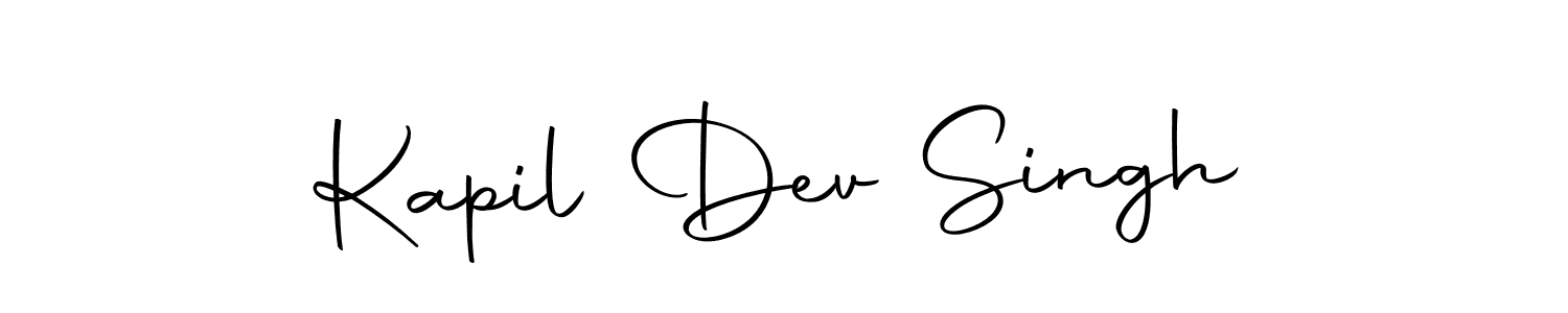 How to make Kapil Dev Singh name signature. Use Autography-DOLnW style for creating short signs online. This is the latest handwritten sign. Kapil Dev Singh signature style 10 images and pictures png