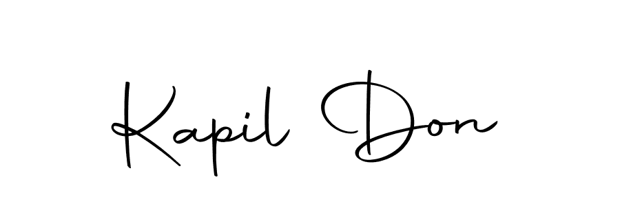 You should practise on your own different ways (Autography-DOLnW) to write your name (Kapil Don) in signature. don't let someone else do it for you. Kapil Don signature style 10 images and pictures png