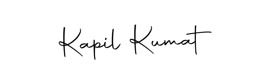 How to make Kapil Kumat name signature. Use Autography-DOLnW style for creating short signs online. This is the latest handwritten sign. Kapil Kumat signature style 10 images and pictures png