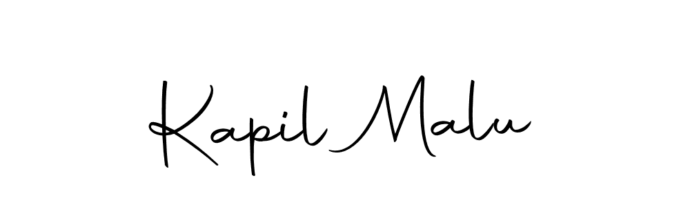 How to make Kapil Malu name signature. Use Autography-DOLnW style for creating short signs online. This is the latest handwritten sign. Kapil Malu signature style 10 images and pictures png