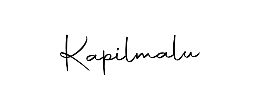 Similarly Autography-DOLnW is the best handwritten signature design. Signature creator online .You can use it as an online autograph creator for name Kapilmalu. Kapilmalu signature style 10 images and pictures png