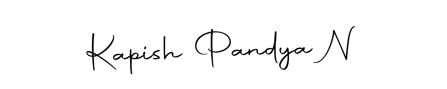 if you are searching for the best signature style for your name Kapish Pandya N. so please give up your signature search. here we have designed multiple signature styles  using Autography-DOLnW. Kapish Pandya N signature style 10 images and pictures png