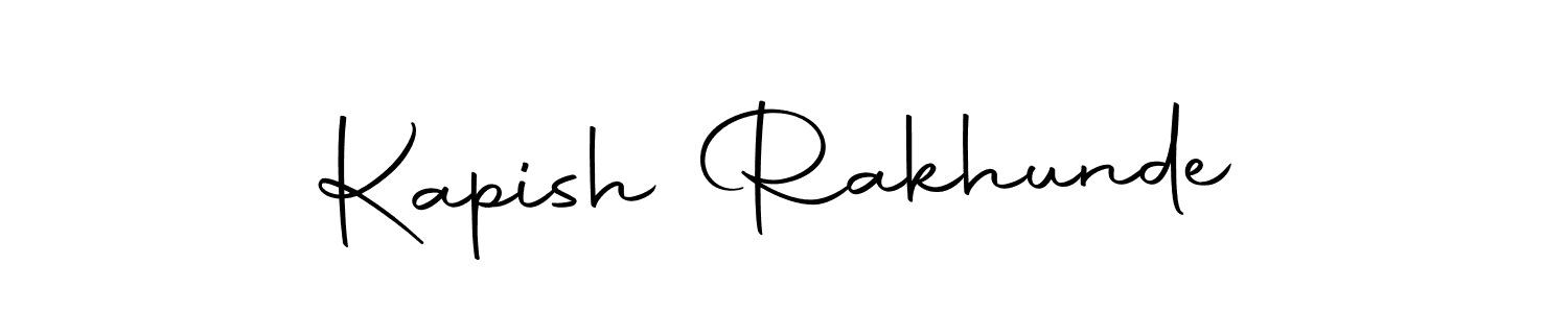 The best way (Autography-DOLnW) to make a short signature is to pick only two or three words in your name. The name Kapish Rakhunde include a total of six letters. For converting this name. Kapish Rakhunde signature style 10 images and pictures png