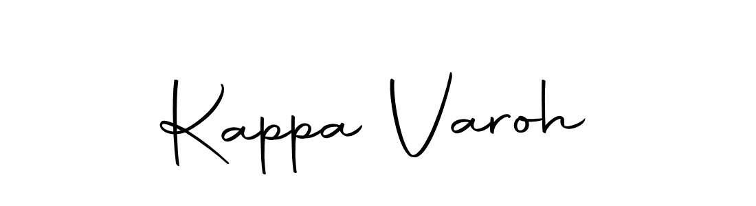 if you are searching for the best signature style for your name Kappa Varoh. so please give up your signature search. here we have designed multiple signature styles  using Autography-DOLnW. Kappa Varoh signature style 10 images and pictures png