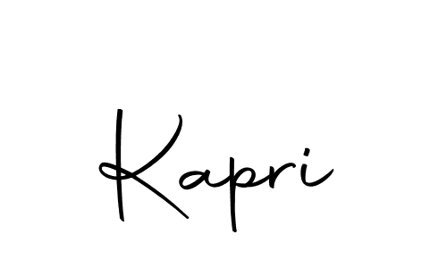 Create a beautiful signature design for name Kapri. With this signature (Autography-DOLnW) fonts, you can make a handwritten signature for free. Kapri signature style 10 images and pictures png