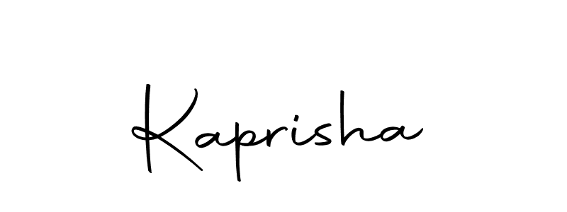 Make a beautiful signature design for name Kaprisha. Use this online signature maker to create a handwritten signature for free. Kaprisha signature style 10 images and pictures png