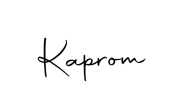 Similarly Autography-DOLnW is the best handwritten signature design. Signature creator online .You can use it as an online autograph creator for name Kaprom. Kaprom signature style 10 images and pictures png