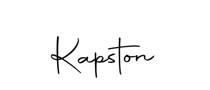 Make a beautiful signature design for name Kapston. With this signature (Autography-DOLnW) style, you can create a handwritten signature for free. Kapston signature style 10 images and pictures png