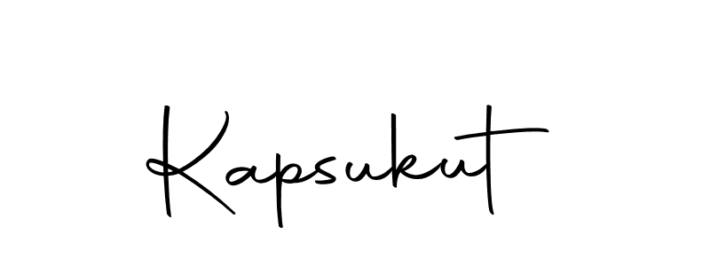 Make a beautiful signature design for name Kapsukut. With this signature (Autography-DOLnW) style, you can create a handwritten signature for free. Kapsukut signature style 10 images and pictures png