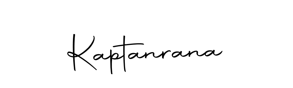 Use a signature maker to create a handwritten signature online. With this signature software, you can design (Autography-DOLnW) your own signature for name Kaptanrana. Kaptanrana signature style 10 images and pictures png
