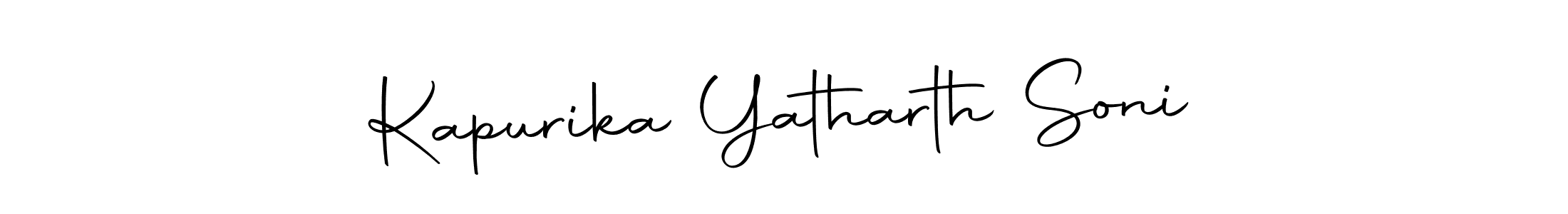 Make a beautiful signature design for name Kapurika Yatharth Soni. Use this online signature maker to create a handwritten signature for free. Kapurika Yatharth Soni signature style 10 images and pictures png