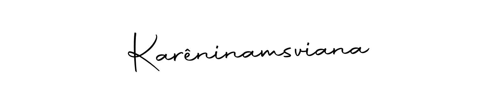 Karêninamsviana stylish signature style. Best Handwritten Sign (Autography-DOLnW) for my name. Handwritten Signature Collection Ideas for my name Karêninamsviana. Karêninamsviana signature style 10 images and pictures png