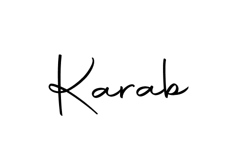 Make a short Karab signature style. Manage your documents anywhere anytime using Autography-DOLnW. Create and add eSignatures, submit forms, share and send files easily. Karab signature style 10 images and pictures png