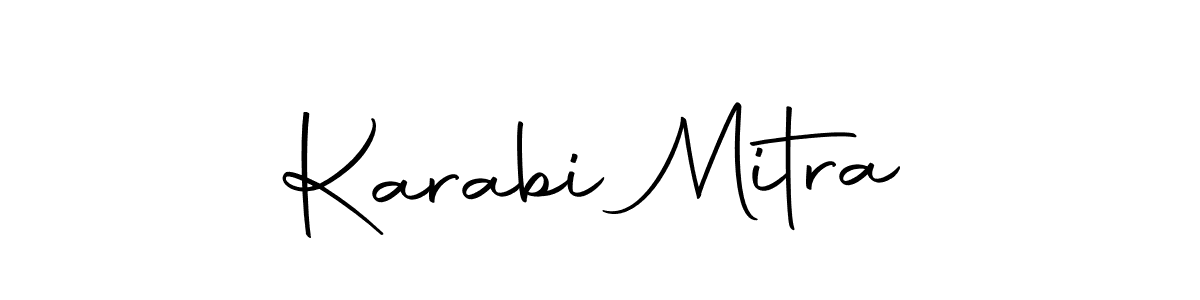 Use a signature maker to create a handwritten signature online. With this signature software, you can design (Autography-DOLnW) your own signature for name Karabi Mitra. Karabi Mitra signature style 10 images and pictures png