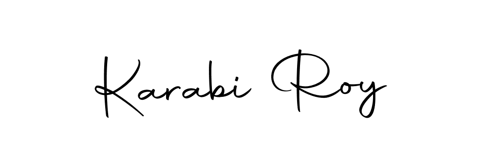 Karabi Roy stylish signature style. Best Handwritten Sign (Autography-DOLnW) for my name. Handwritten Signature Collection Ideas for my name Karabi Roy. Karabi Roy signature style 10 images and pictures png