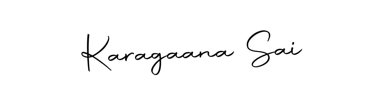 The best way (Autography-DOLnW) to make a short signature is to pick only two or three words in your name. The name Karagaana Sai include a total of six letters. For converting this name. Karagaana Sai signature style 10 images and pictures png