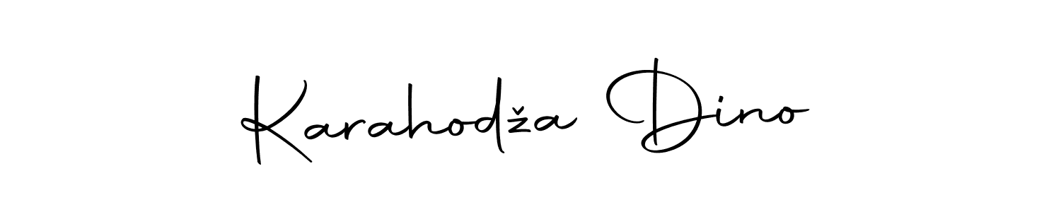 Create a beautiful signature design for name Karahodža Dino. With this signature (Autography-DOLnW) fonts, you can make a handwritten signature for free. Karahodža Dino signature style 10 images and pictures png